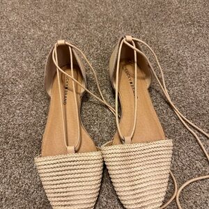 Lucky Brand Women's Cream Espadrille Flats